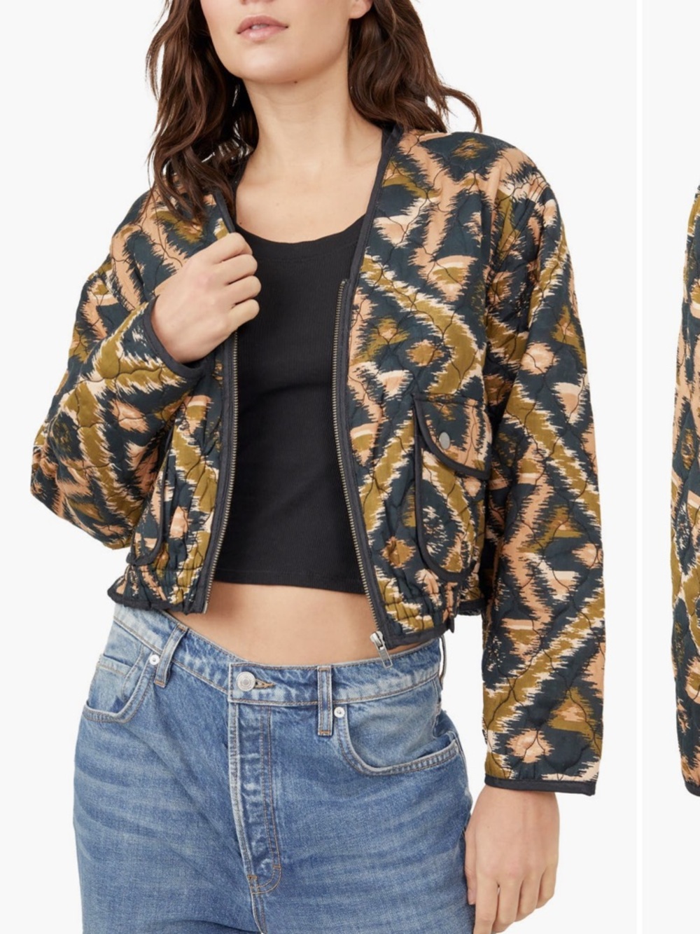 NWT Free People Peggy Quilted Jacket